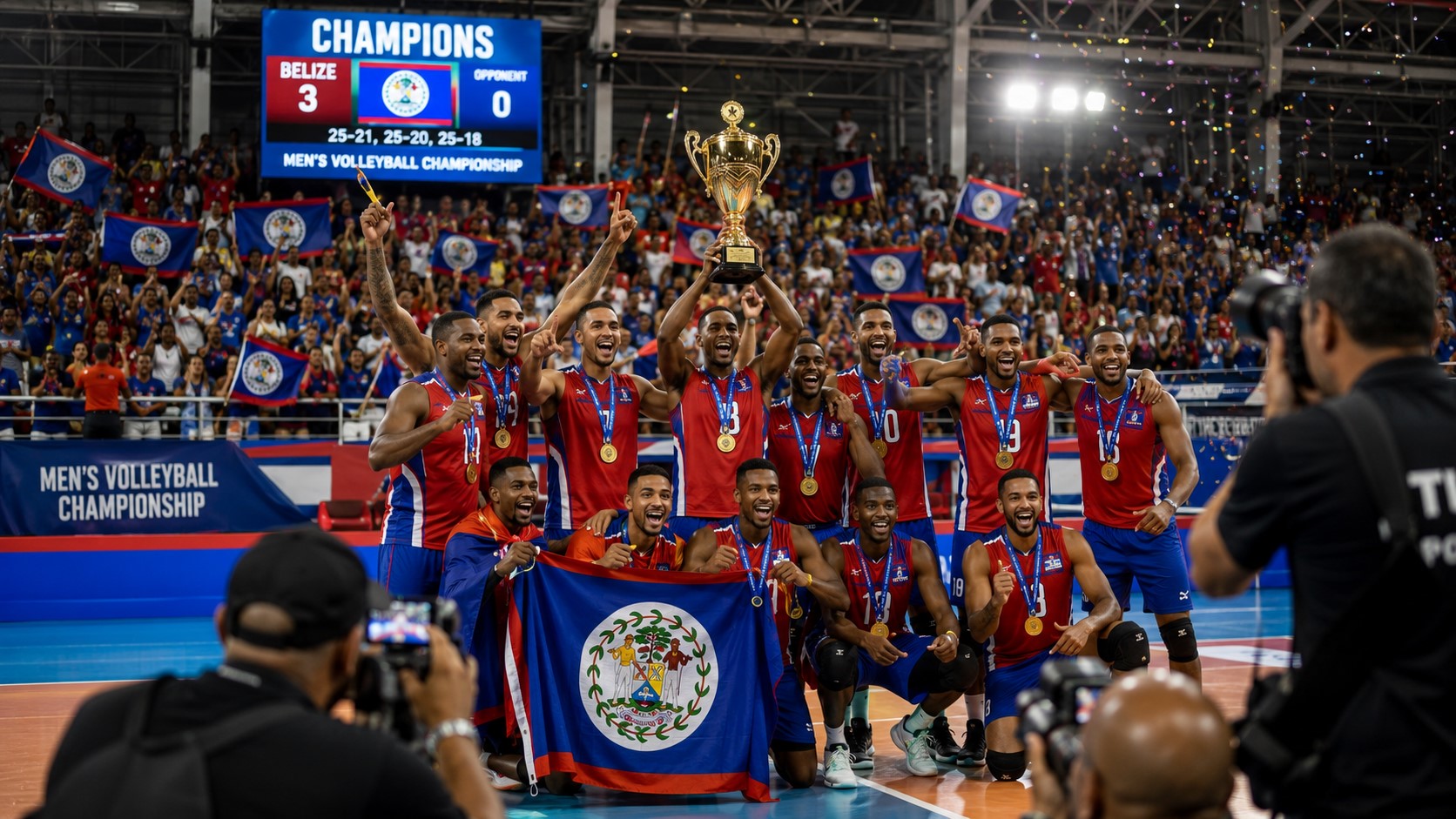 Belize Men's Volleyball Team Strikes Gold on Regional Stage