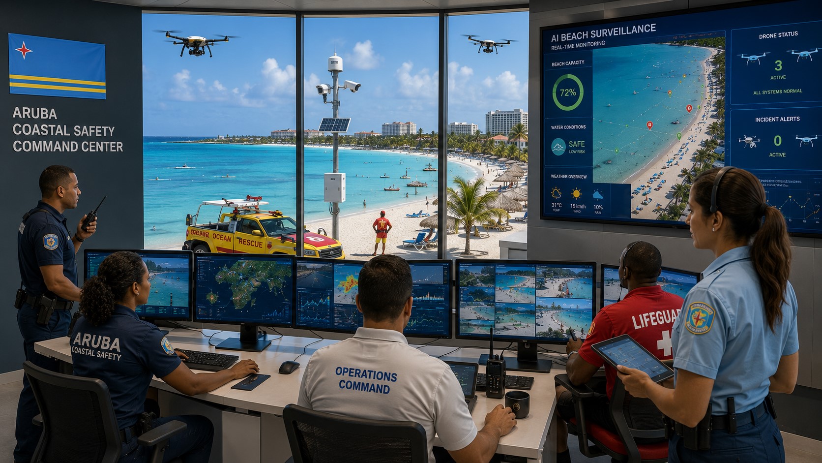 BREAKING: Aruba Introduces Smart Coastal Safety Network Across Popular Shorelines