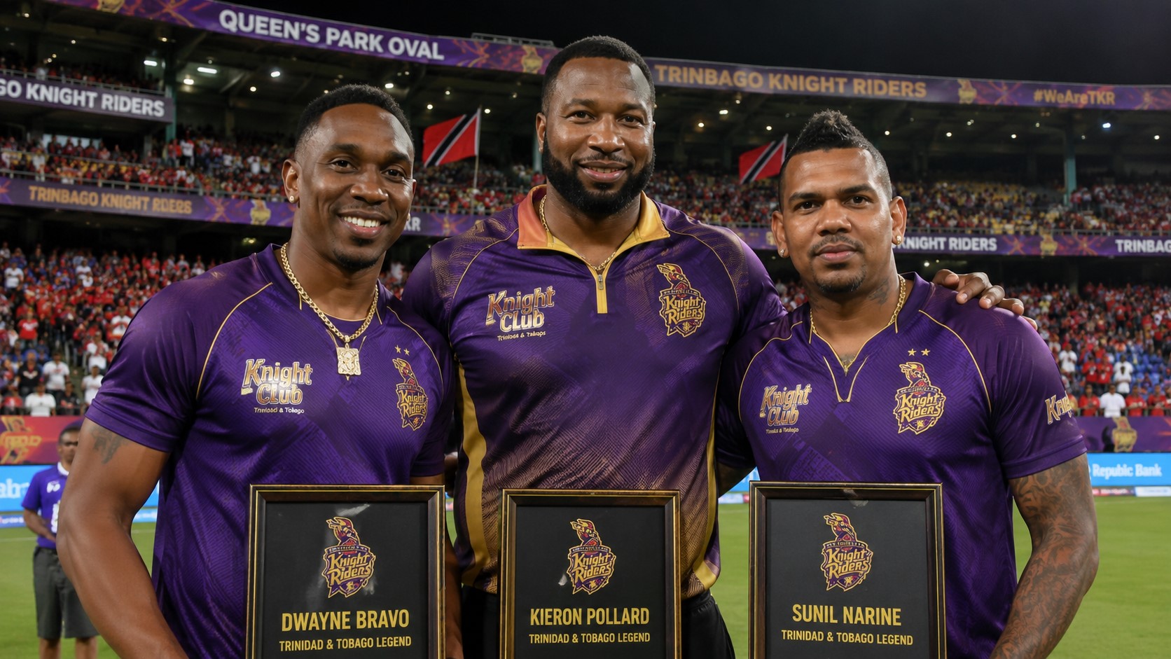 Bravo, Pollard and Narine Honoured as Queen’s Park Oval Stand Gets New Names