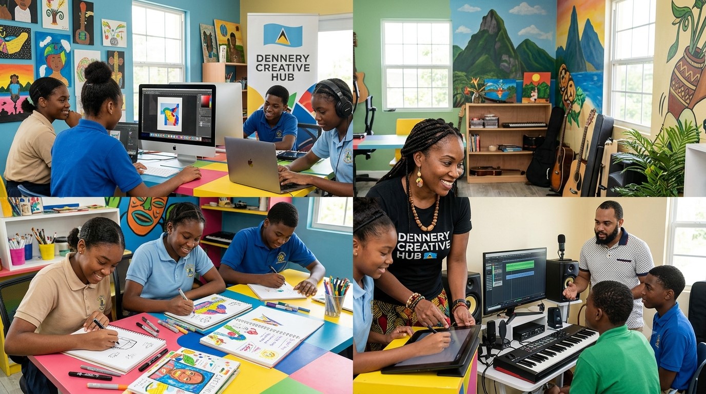New Creative Hub Opens Doors for Young Talent in Dennery