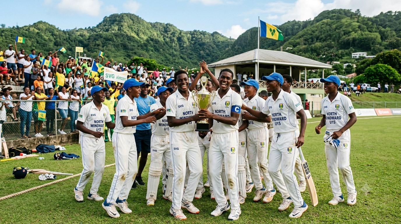 Saint Vincent and the Grenadines Sport News: North Windward Crowned National Under-15 Cricket Champions