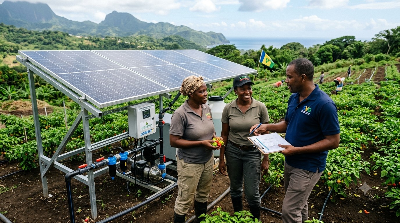 Saint Vincent and the Grenadines Business News: Solar Irrigation Boost Gives Hot Pepper Farmers New Growth Opportunity