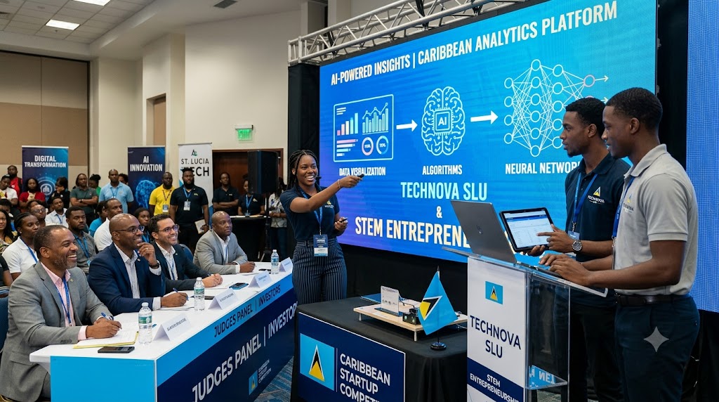 Two Saint Lucian Startups Gain Regional Recognition for AI Innovation