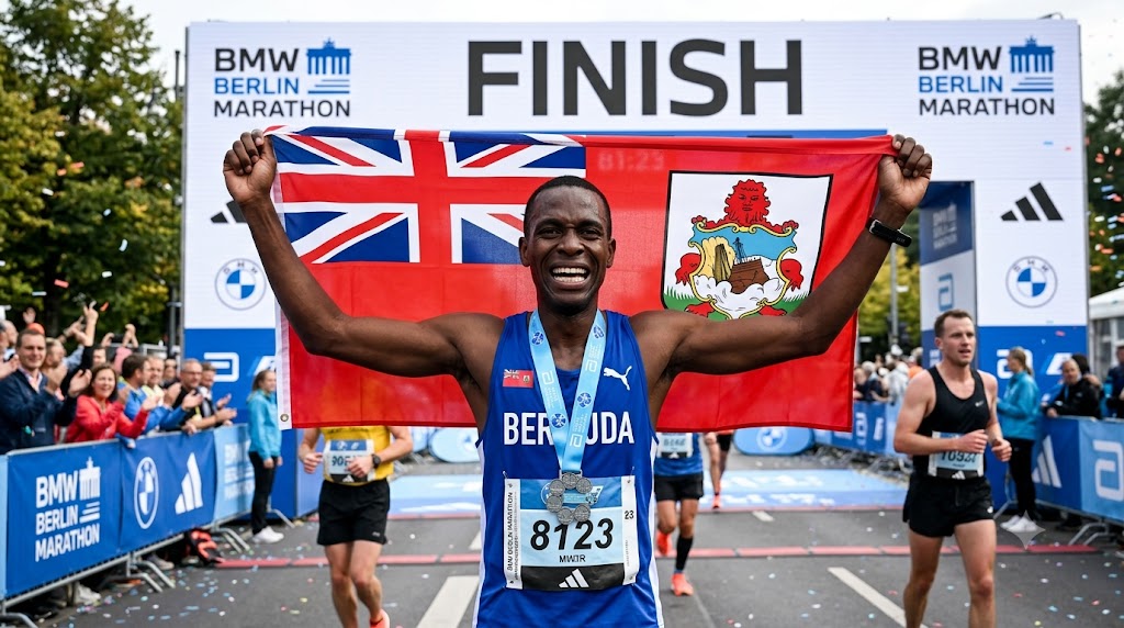 Domico Watson Completes Six World Marathon Majors for Bermuda