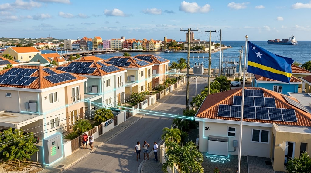 Curaçao Considers Virtual Power Network to Connect Solar Panels and Batteries