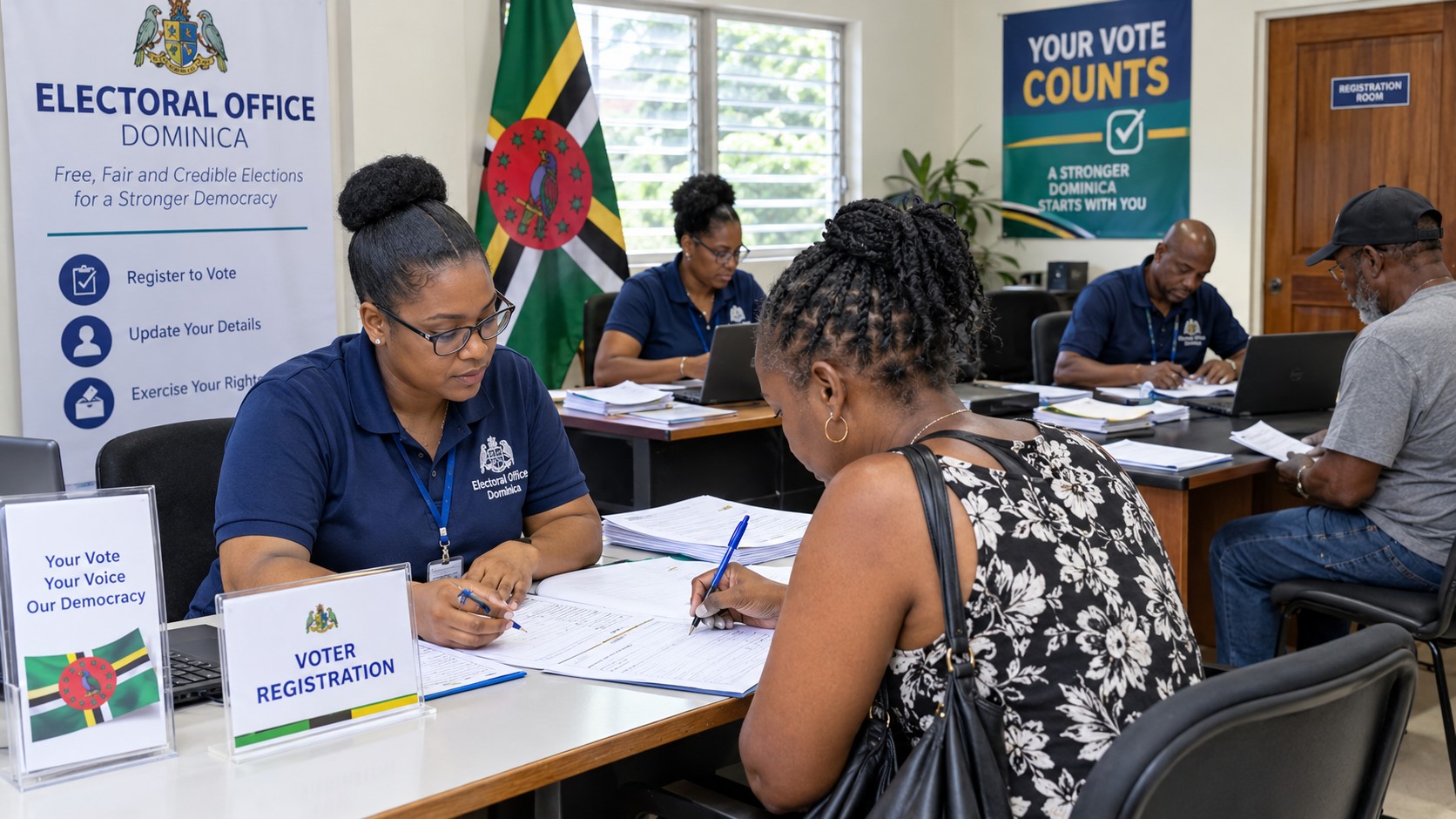 Dominica Voter Confirmation Deadline Passes as Electoral Office Resumes Registration
