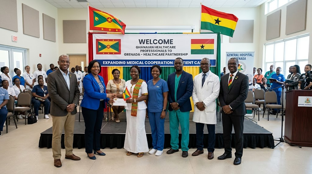 Grenada Welcomes 57 Healthcare Professionals from Ghana in Major Staffing Boost
